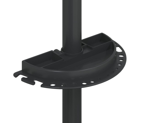 vidaXL velosipēdu remonta statīvs salokāms 92-152 cm sarkans tērauds