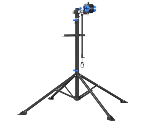 vidaXL velosipēdu remonta statīvs, salokāms, 108-188 cm zils tērauds