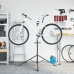 vidaXL velosipēdu remonta statīvs, salokāms, 108-188 cm zils tērauds