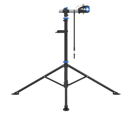 vidaXL velosipēdu remonta statīvs, salokāms, 108-188 cm zils tērauds