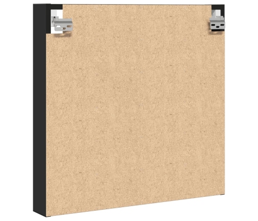 vidaXL vitrīnas skapis, melns, 60x8,5x58 cm, inženierijas koks