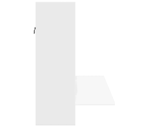 vidaXL sienas rakstāmgalds, balts, 105x48x75 cm, inženierijas koks