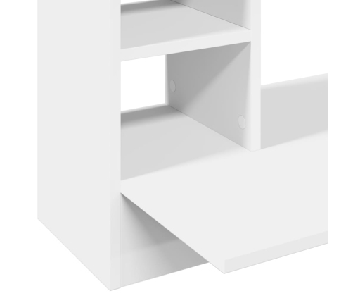 vidaXL sienas rakstāmgalds, balts, 105x48x75 cm, inženierijas koks