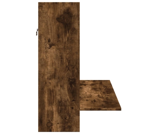 vidaXL sienas rakstāmgalds, ozola, 105x48x75 cm, inženierijas koks