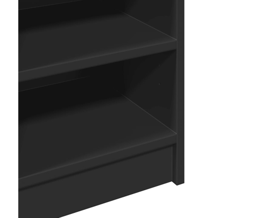 vidaXL izlietnes skapītis, melns, 90x29x55 cm, inženierijas koks