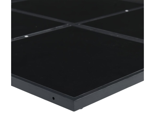 vidaXL 11-daļīgs dārza mēbeļu komplekts, melna PE rotangpalma