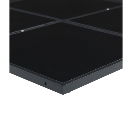 vidaXL 11-daļīgs dārza mēbeļu komplekts, melna PE rotangpalma