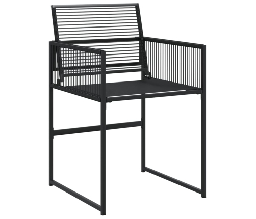 11-Daļīgs Dārza Mēbeļu Komplekts, Melna Pe Rotangpalma Vidaxl