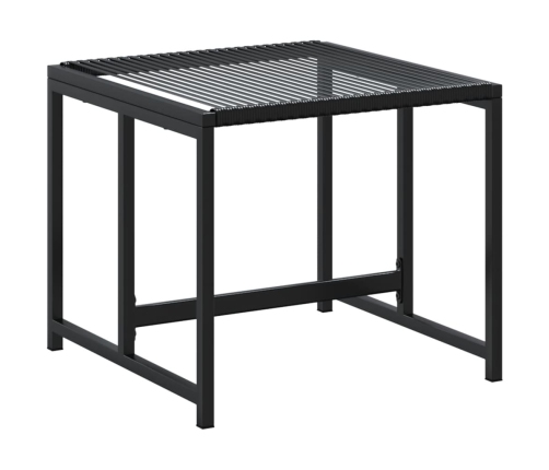 11-Daļīgs Dārza Mēbeļu Komplekts, Melna Pe Rotangpalma Vidaxl