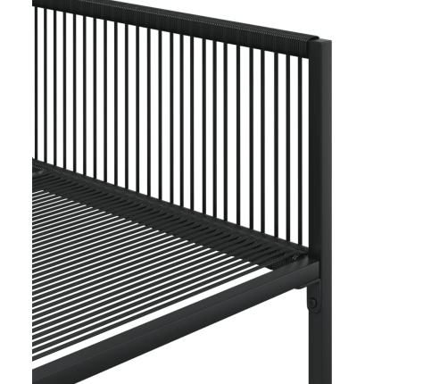 11-Daļīgs Dārza Mēbeļu Komplekts, Melna Pe Rotangpalma Vidaxl