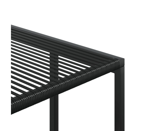 11-Daļīgs Dārza Mēbeļu Komplekts, Melna Pe Rotangpalma Vidaxl