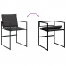 13-Daļīgs Dārza Mēbeļu Komplekts Ar Matračiem, Melns Tekstilēns Vidaxl