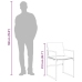 17-Daļīgs Dārza Mēbeļu Komplekts Ar Matračiem, Melns Tekstilēns Vidaxl