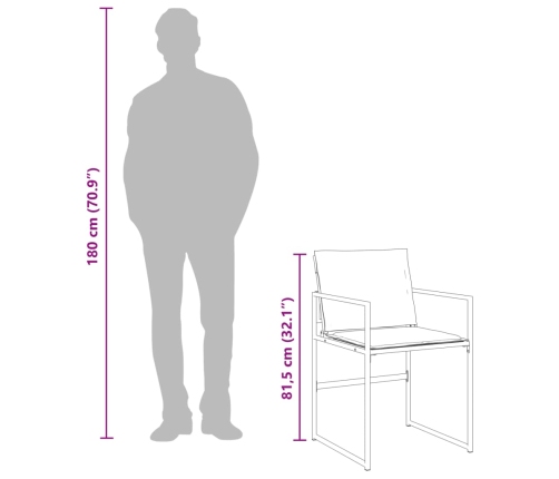 11-Daļīgs Dārza Mēbeļu Komplekts Ar Matračiem, Balts Tekstilēns Vidaxl