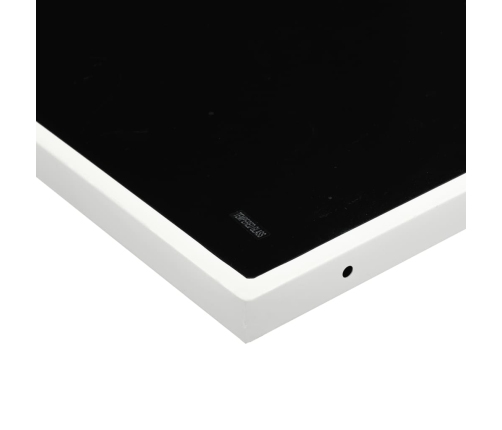 vidaXL 11-daļīgs dārza mēbeļu komplekts ar matračiem, balts tekstilēns