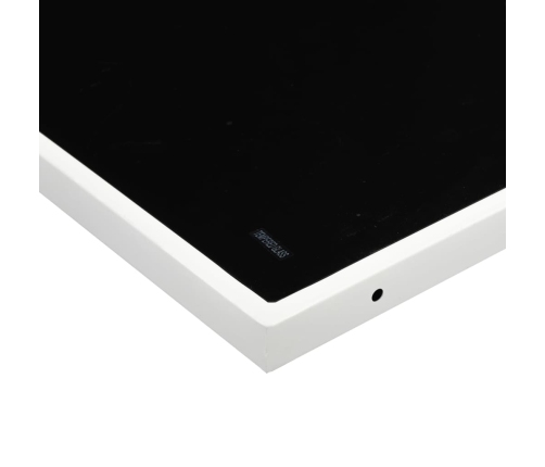 vidaXL 11-daļīgs dārza mēbeļu komplekts ar matračiem, balts tekstilēns