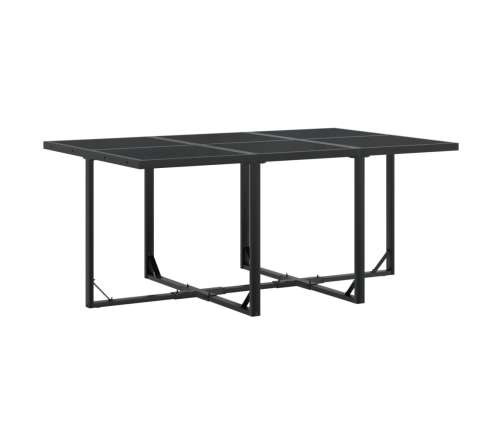 11-Daļīgs Dārza Mēbeļu Komplekts, Melns Tekstilēns Vidaxl