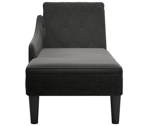 Zvilnis Ar Spilveniem Un Labo Roku Balstu, Melns Audums Vidaxl