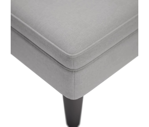 vidaXL zvilnis ar spilveniem un labo roku balstu mākoņpelēks audums