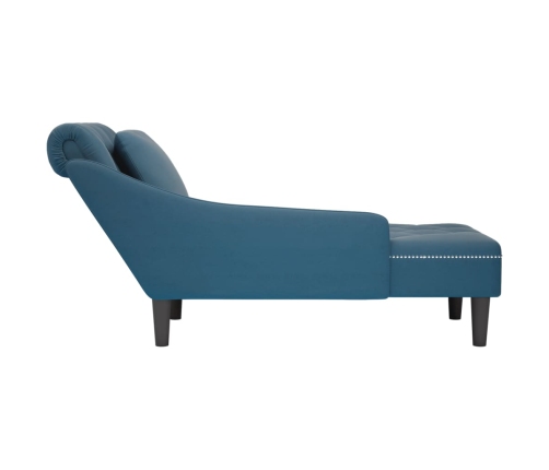 Zvilnis Ar Spilveniem Un Labo Roku Balstu, Zils Samts Vidaxl