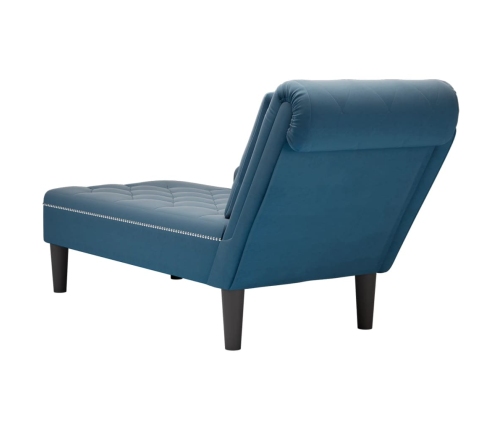 Zvilnis Ar Spilveniem Un Labo Roku Balstu, Zils Samts Vidaxl