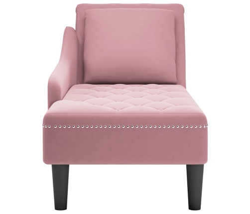 Zvilnis Ar Spilveniem Un Labo Roku Balstu, Rozā Samts Vidaxl