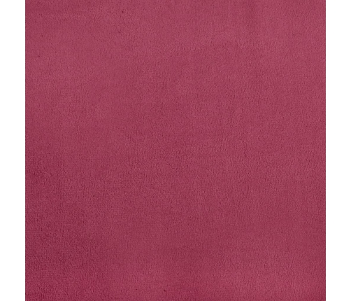 vidaXL zvilnis ar spilveniem un labo roku balstu, vīnsarkans samts