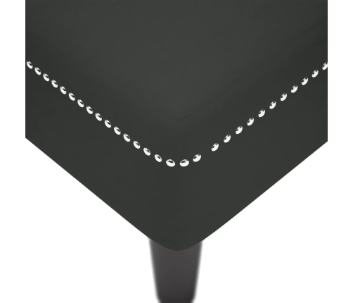 vidaXL zvilnis ar spilveniem un labo roku balstu, melns samts