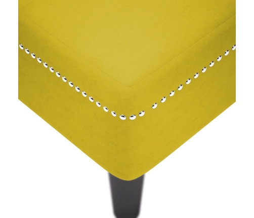 Zvilnis Ar Spilveniem Un Labo Roku Balstu, Dzeltens Samts Vidaxl