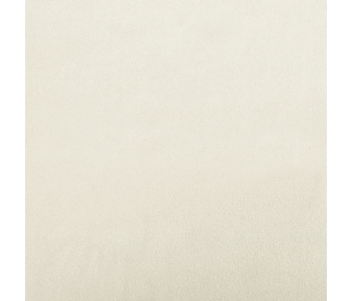 vidaXL zvilnis ar spilveniem un labo roku balstu, krēmkrāsas samts