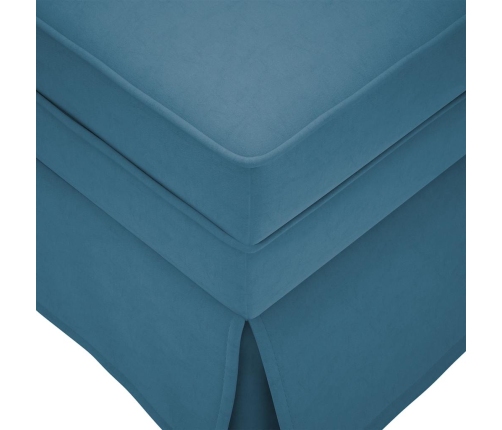 vidaXL zvilnis ar balstu un labo roku balstu, zils samts