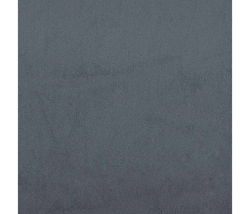 vidaXL zvilnis ar polsteris un labo roku balstu, tumši pelēks samts