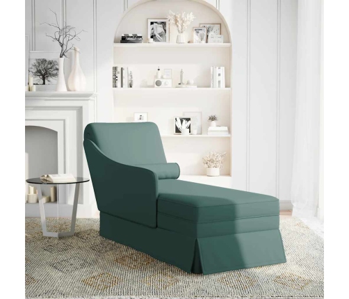 Zvilnis Ar Polsteris Un Labo Roku Balstu, Tumši Zaļš Samts Vidaxl