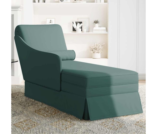 Zvilnis Ar Polsteris Un Labo Roku Balstu, Tumši Zaļš Samts Vidaxl