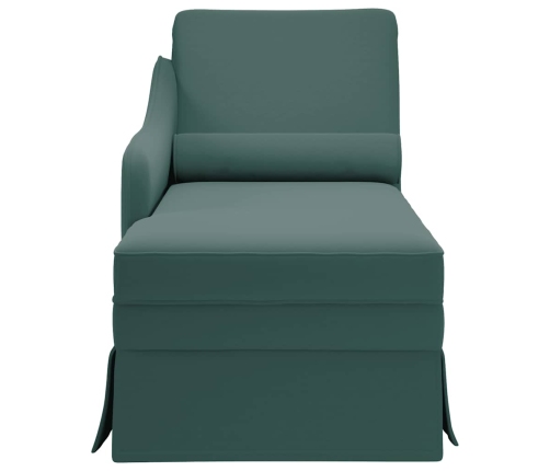 Zvilnis Ar Polsteris Un Labo Roku Balstu, Tumši Zaļš Samts Vidaxl