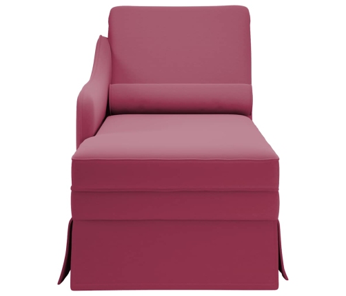 Zvilnis Ar Polsteris Un Labo Roku Balstu, Vīnsarkans Samts Vidaxl