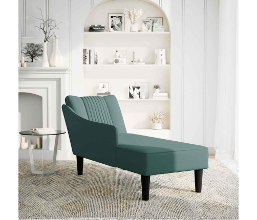 Zvilnis Ar Labo Roku Balstu, Tumši Zaļš, Samts Vidaxl