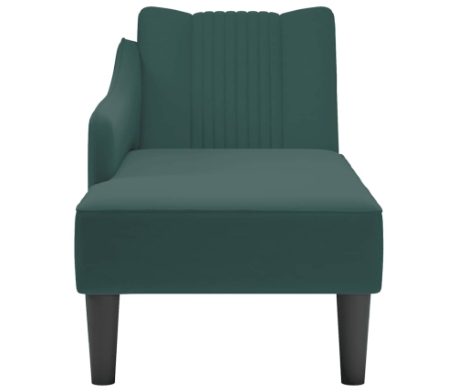 Zvilnis Ar Labo Roku Balstu, Tumši Zaļš, Samts Vidaxl