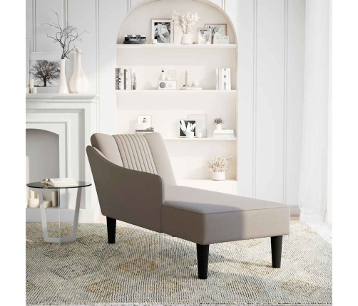 Zvilnis Ar Labo Roku Balstu, Tumši Pelēks Audums Vidaxl