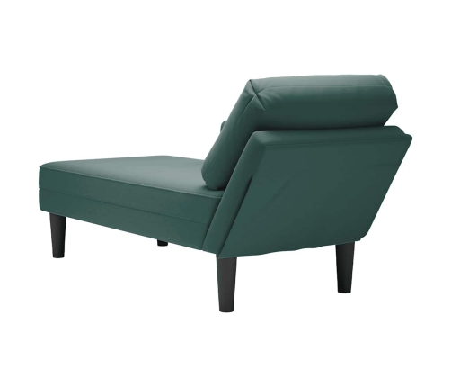 Zvilnis Ar Spilveniem Un Labo Roku Balstu Tumši Zaļš Samts Vidaxl