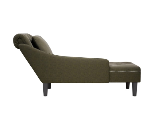 vidaXL zvilnis ar spilveniem un labo roku balstu, mākslīgā āda