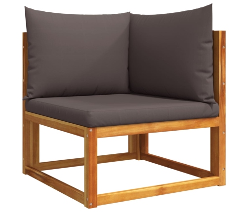 11-Daļīgs Dārza Dīvānu Komplekts Ar Matračiem, Akācija Vidaxl