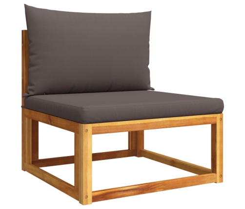 11-Daļīgs Dārza Dīvānu Komplekts Ar Matračiem, Akācija Vidaxl