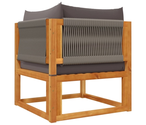 11-Daļīgs Dārza Dīvānu Komplekts Ar Matračiem, Akācija Vidaxl