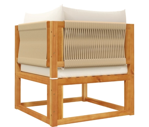 vidaXL 10-daļīgs dārza atpūtas mēbeļu komplekts ar matračiem, akācija