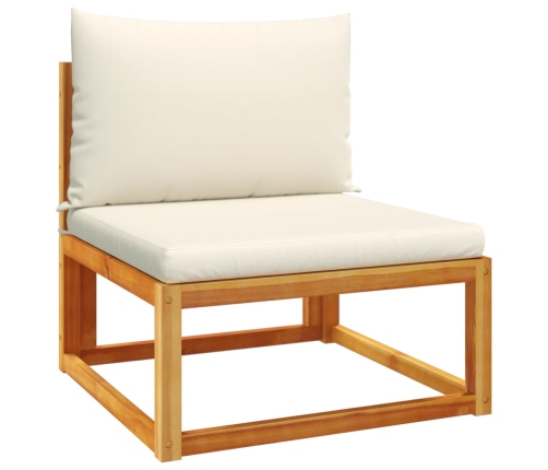 vidaXL 11-daļīgs dārza dīvānu komplekts ar matračiem, akācija