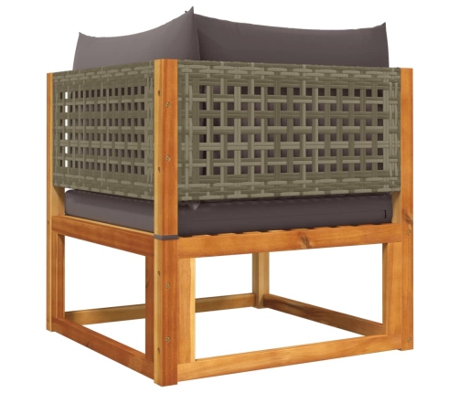 10-Daļīgs Dārza Atpūtas Mēbeļu Komplekts Ar Matračiem, Akācija Vidaxl