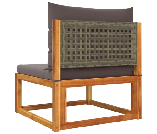 10-Daļīgs Dārza Atpūtas Mēbeļu Komplekts Ar Matračiem, Akācija Vidaxl