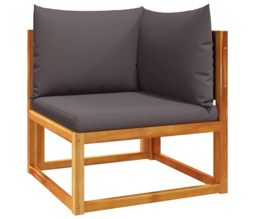 vidaXL 11-daļīgs dārza dīvānu komplekts ar matračiem, akācija