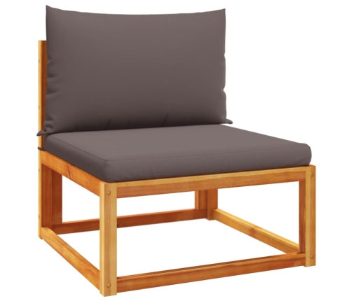 vidaXL 11-daļīgs dārza dīvānu komplekts ar matračiem, akācija